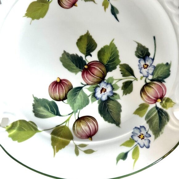 Brunelli Italy Tiffany Victorian Lattice Edge Dinner Plate 11.5 Gooseberry Fruit - Picture 7 of 14